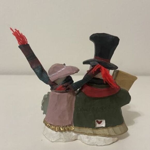 Kurt Adler Santa's World Snowtown Snow Preacher and His Wife Figurine J8772 - Picture 4 of 9